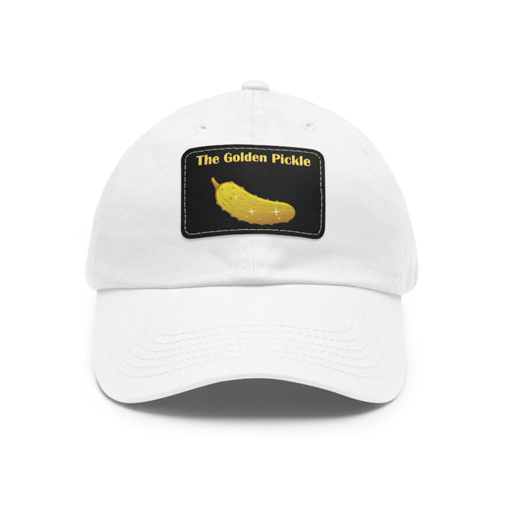 The Golden Pickle Pickleball Cap with Leather Patch - Great Pickleball Stuff