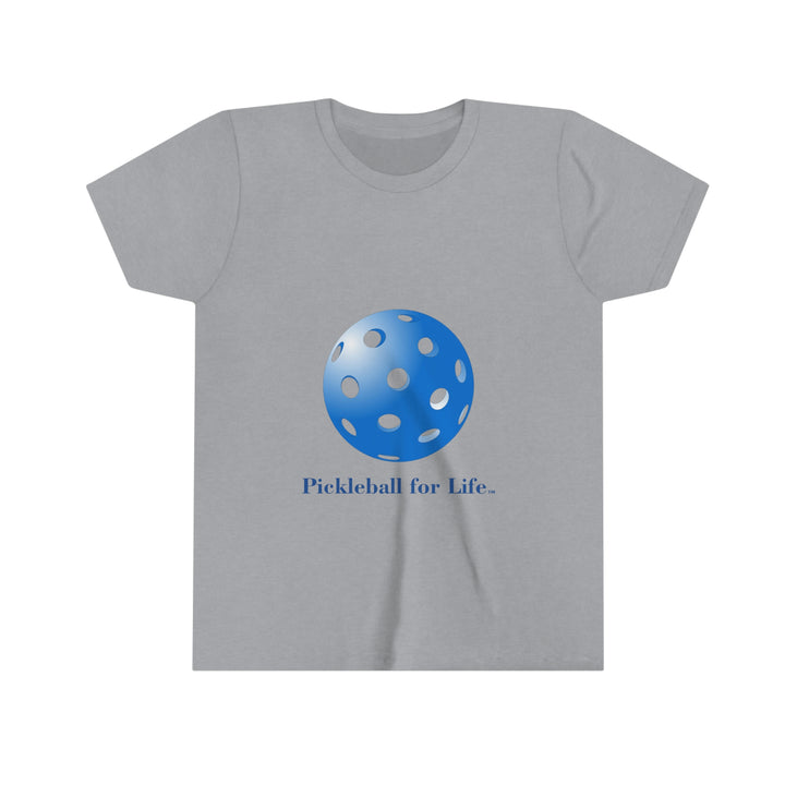 Pickleball for Life-Blue Youth T-Shirt - Great Pickleball Stuff