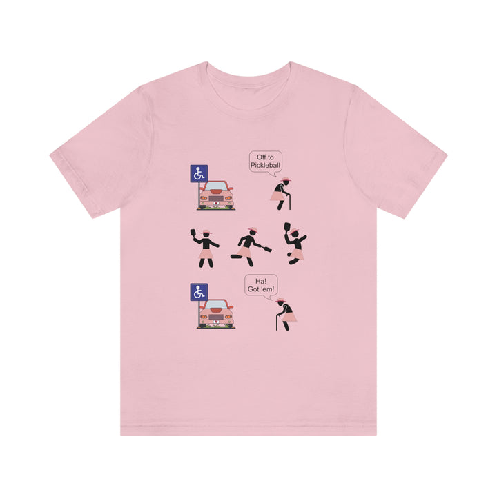 Got'em! (Old Woman) Unisex T-Shirt - Great Pickleball Stuff