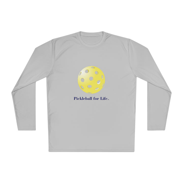 Pickleball for Life-Yellow Unisex Moisture-Wicking Long Sleeve Tee - Great Pickleball Stuff