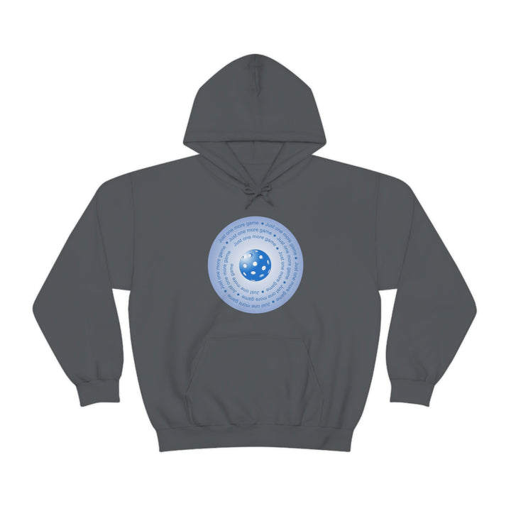 Just One More Game-Blue Unisex Hoodie - Great Pickleball Stuff