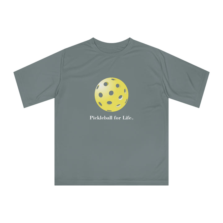 Pickleball for Life-Yellow Unisex Moisture-Wicking T-Shirt - Great Pickleball Stuff