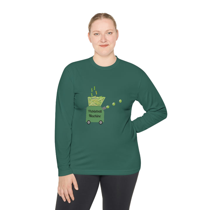 The Pickleball Machine Unisex Moisture-Wicking Long Sleeve Tee - Great Pickleball Stuff