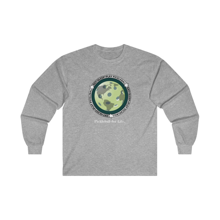 Eat Sleep Play Pickleball Ultra Cotton Long Sleeve Tee - Great Pickleball Stuff