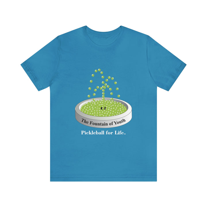 The Pickleball Fountain-Green Unisex T-Shirt - Great Pickleball Stuff