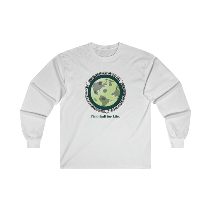 Eat Sleep Play Pickleball Ultra Cotton Long Sleeve Tee - Great Pickleball Stuff