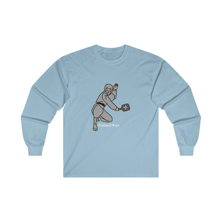 Pickleball Ninja-Male Ultra Cotton Long Sleeve Tee - Great Pickleball Stuff