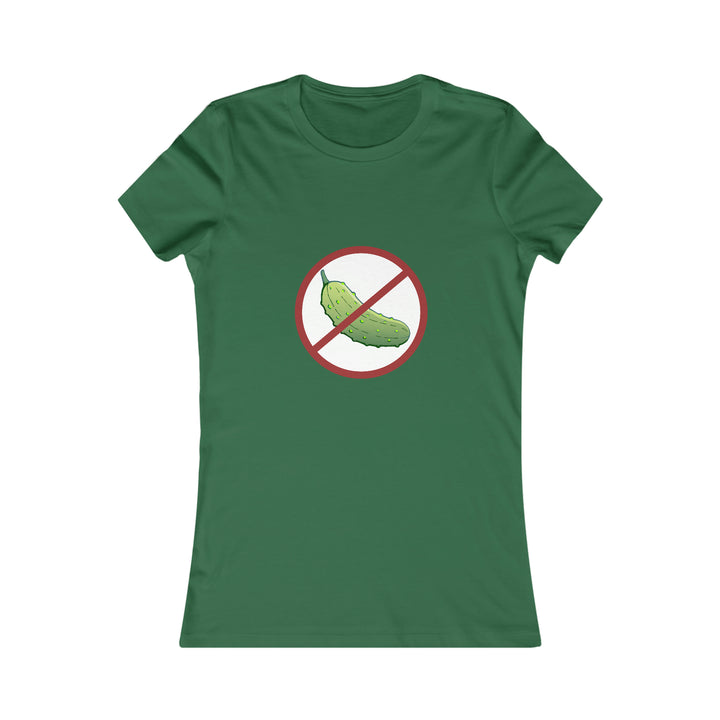 No Pickle! Women's Slim-Fit Premium Cotton T-Shirt - Great Pickleball Stuff