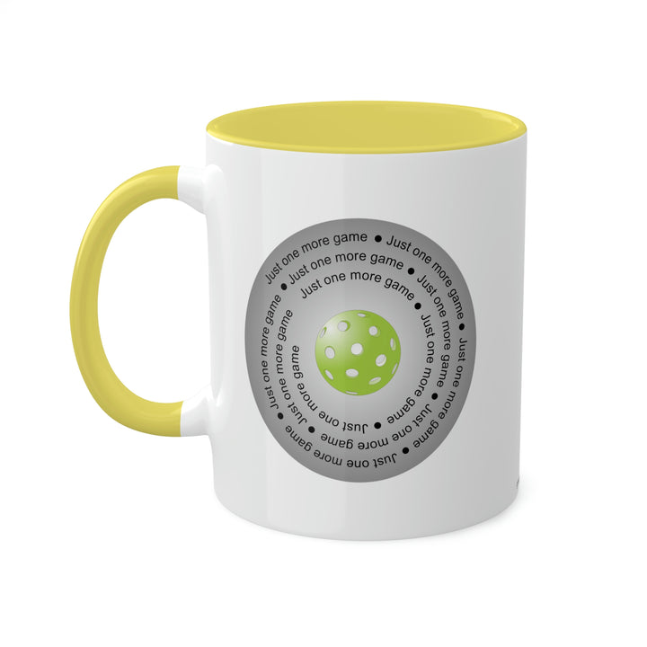 Just One More Game-Silver Coffee Mug - Great Pickleball Stuff