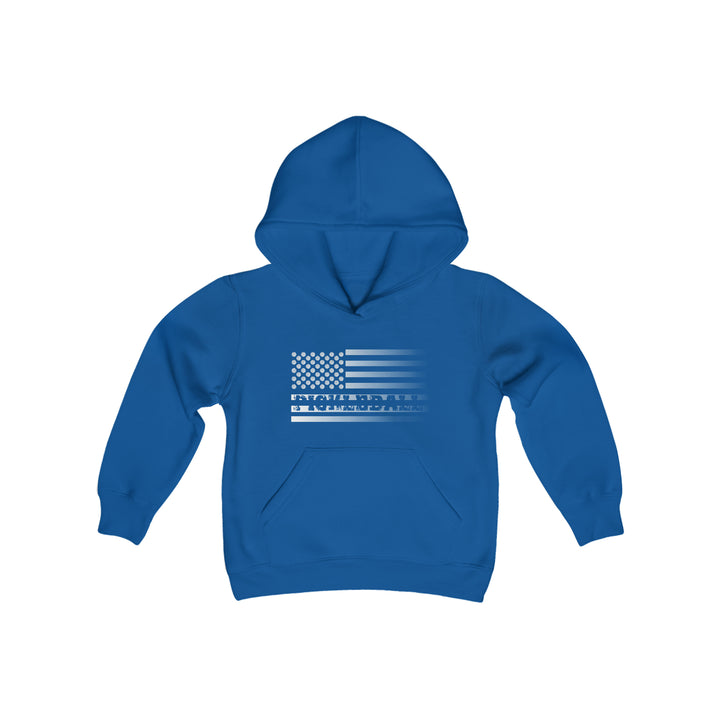 Pickleball Flag Transparent (Faded) Youth Hoodie - Great Pickleball Stuff