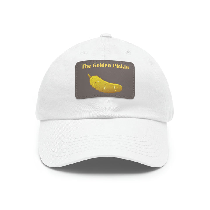 The Golden Pickle Pickleball Cap with Leather Patch - Great Pickleball Stuff