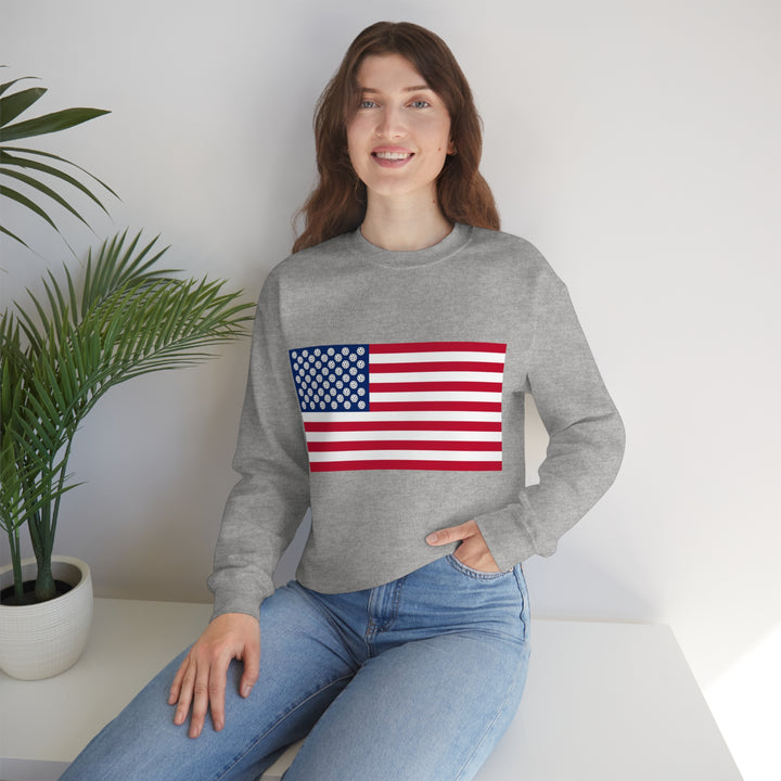 Pickleball Stars Flag Unisex Crewneck Sweatshirt - Great Pickleball Stuff