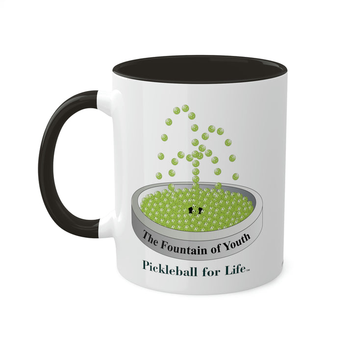 The Pickleball Fountain-Green Coffee Mug-Great Pickleball Stuff