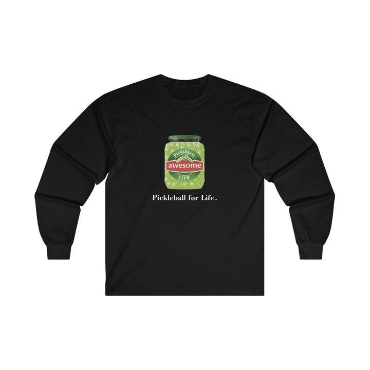 Awesome Pickles Ultra Cotton Long Sleeve Tee - Great Pickleball Stuff