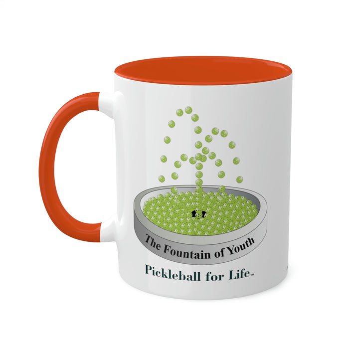 The Pickleball Fountain-Green Coffee Mug-Great Pickleball Stuff