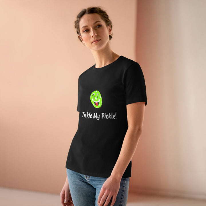 Tickle My Pickle Women's Relaxed-Fit T-shirt - Great Pickleball Stuff