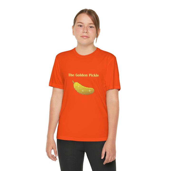 The Golden Pickle Youth Moisture-Wicking T-Shirt - Great Pickleball Stuff