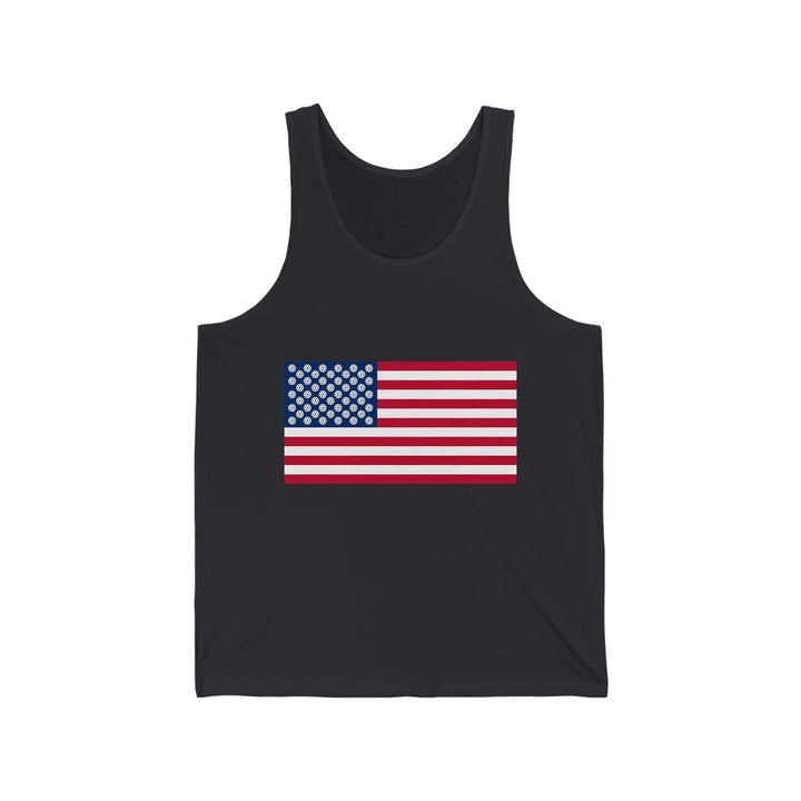 Pickleball Stars Flag Unisex Cotton Tank - Great Pickleball Stuff