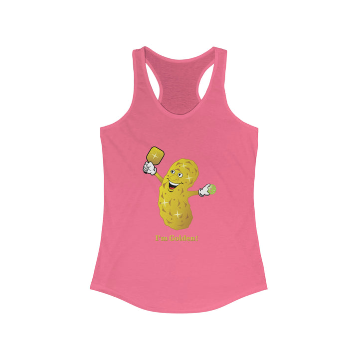 I'm Golden! Women's Racerback Tank - Great Pickleball Stuff