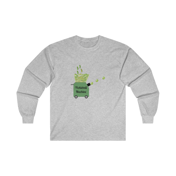 The Pickleball Machine Ultra Cotton Long Sleeve Tee - Great Pickleball Stuff