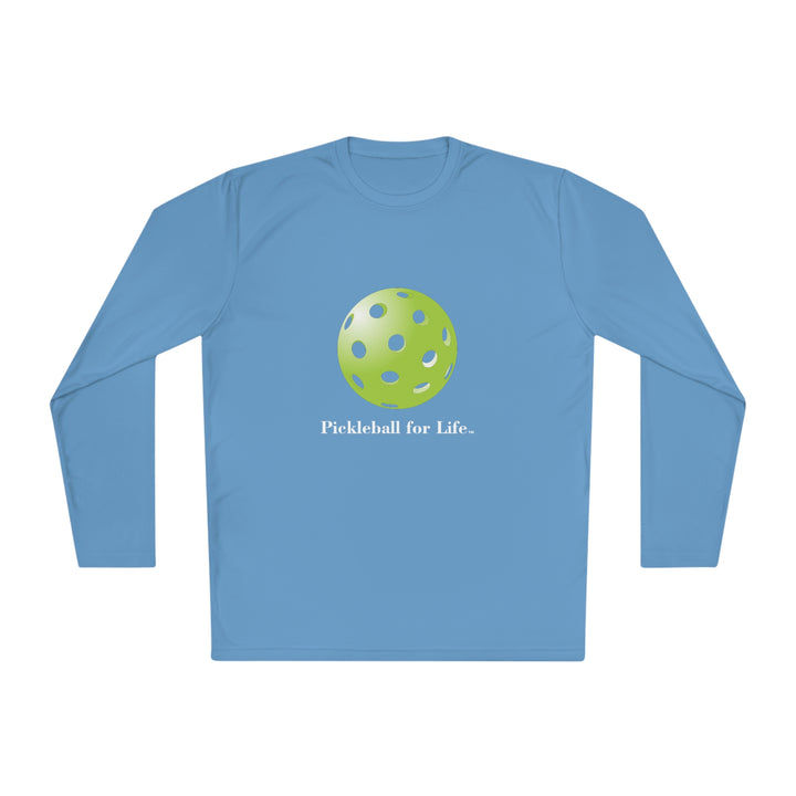 Pickleball for Life-Green Unisex Moisture-Wicking Long Sleeve Tee - Great Pickleball Stuff