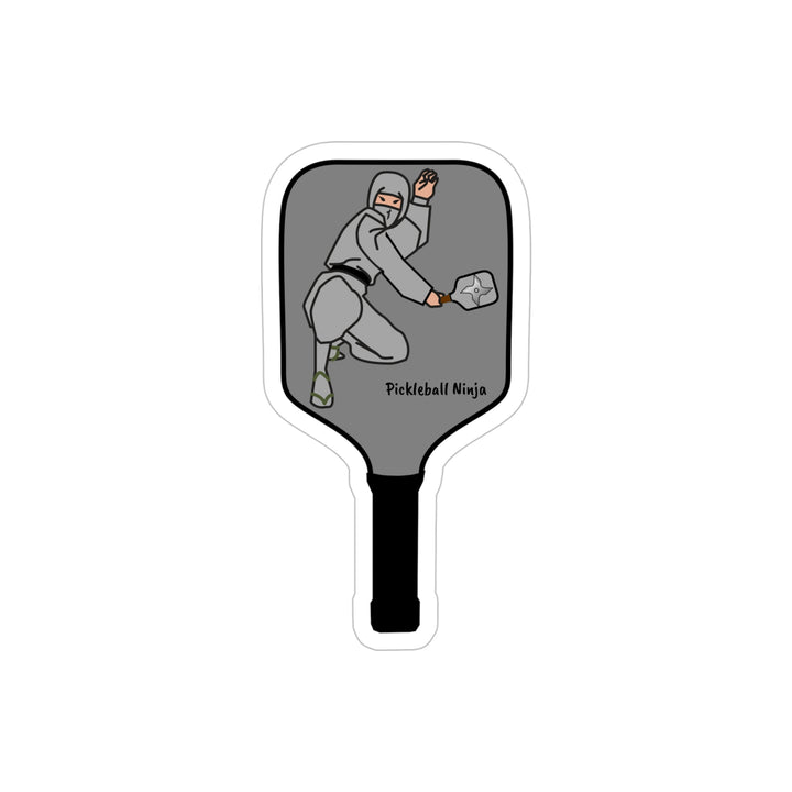 Pickleball Ninja-Male Paddle Decal - Great Pickleball Stuff