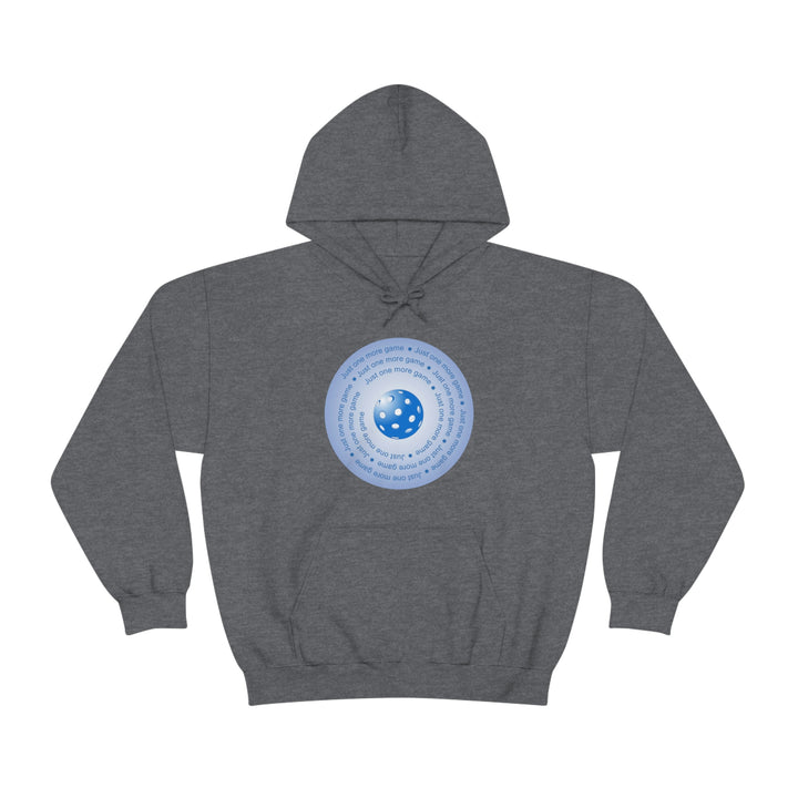 Just One More Game-Blue Unisex Hoodie - Great Pickleball Stuff