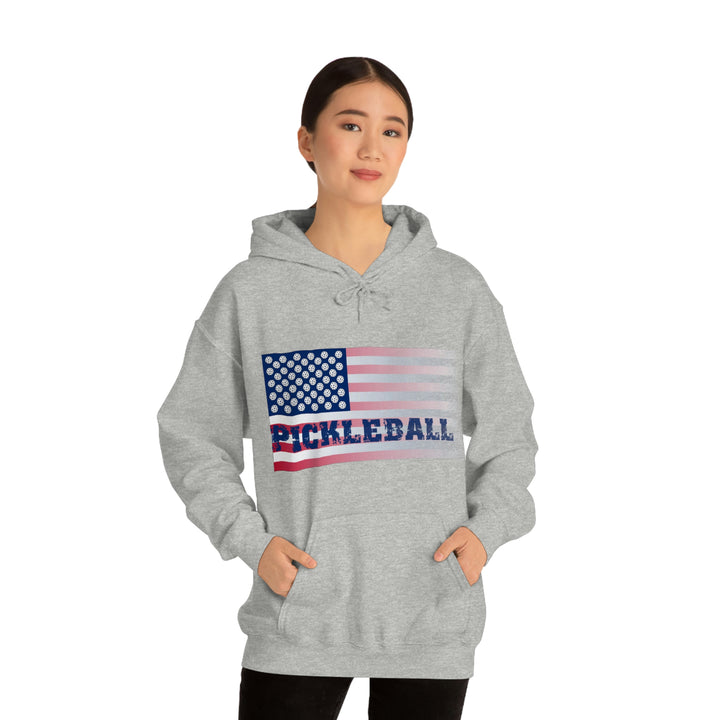 Pickleball Flag (Faded) Unisex Hoodie - Great Pickleball Stuff