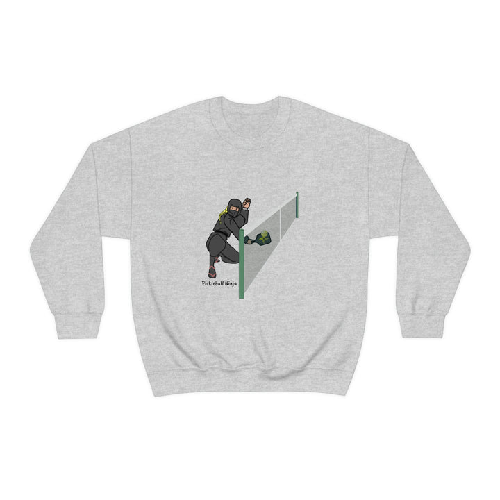 Pickleball Ninja Dinking-Female Unisex Crewneck Sweatshirt - Great Pickleball Stuff