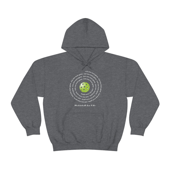 Just One More Game-Spiral Unisex Hoodie - Great Pickleball Stuff