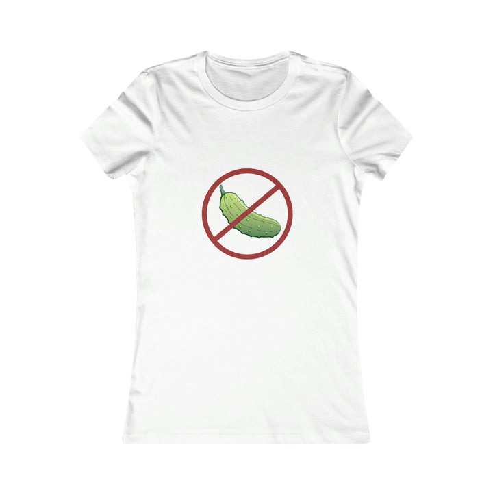 No Pickle! Women's Slim-Fit Premium Cotton T-Shirt - Great Pickleball Stuff