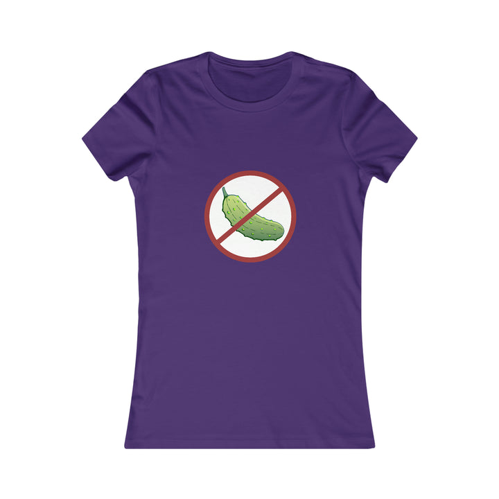 No Pickle! Women's Slim-Fit Premium Cotton T-Shirt - Great Pickleball Stuff