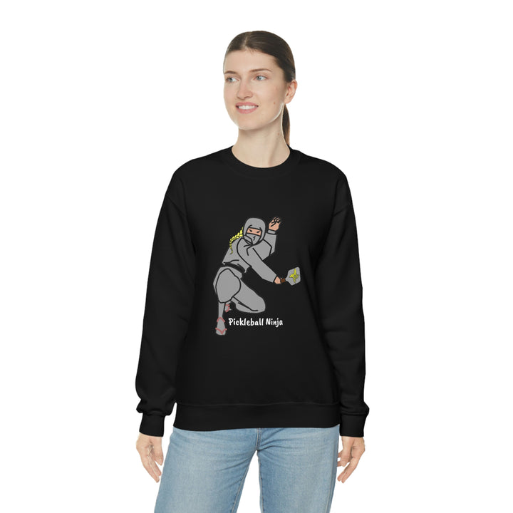 Pickleball Ninja-Female Unisex Crewneck Sweatshirt - Great Pickleball Stuff