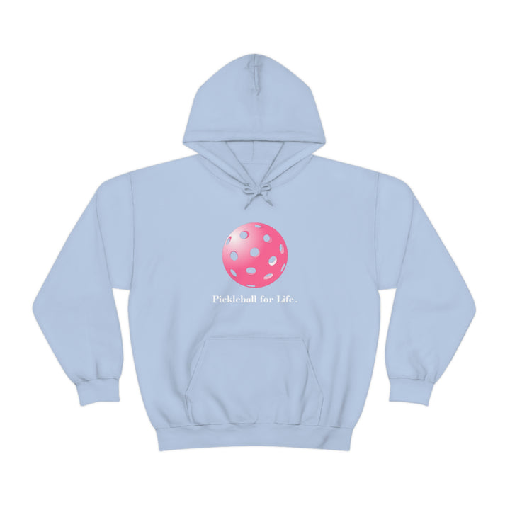 Pickleball for Life-Pink Unisex Hoodie - Great Pickleball Stuff