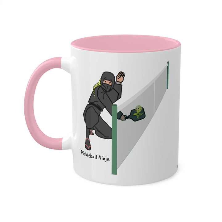 Pickleball Ninja Dinking-Female Coffee Mug-Great Pickleball Stuff