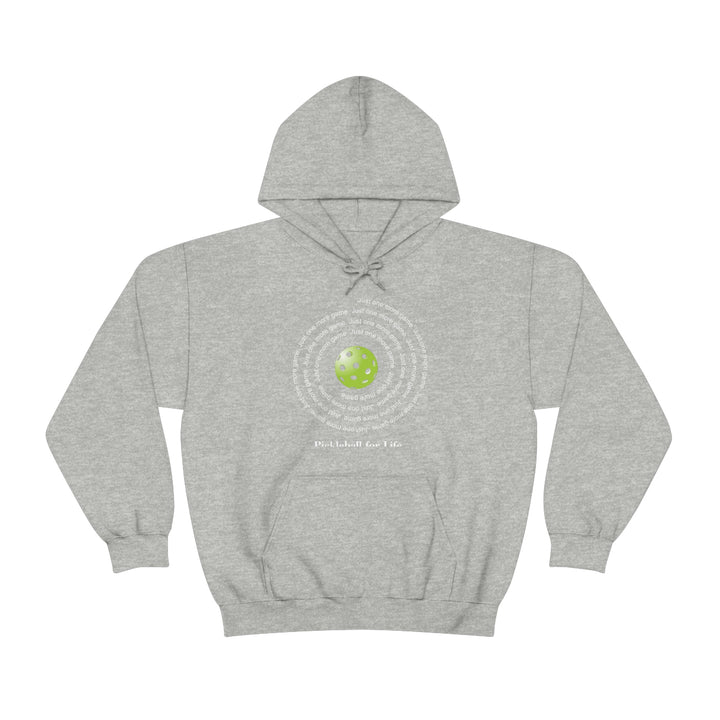 Just One More Game-Spiral Unisex Hoodie - Great Pickleball Stuff