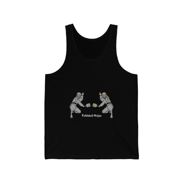 Pickleball Ninjas-Mixed Doubles Unisex Cotton Tank - Great Pickleball Stuff