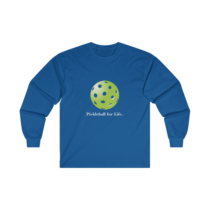 Pickleball for Life-Green Ultra Cotton Long Sleeve Tee - Great Pickleball Stuff