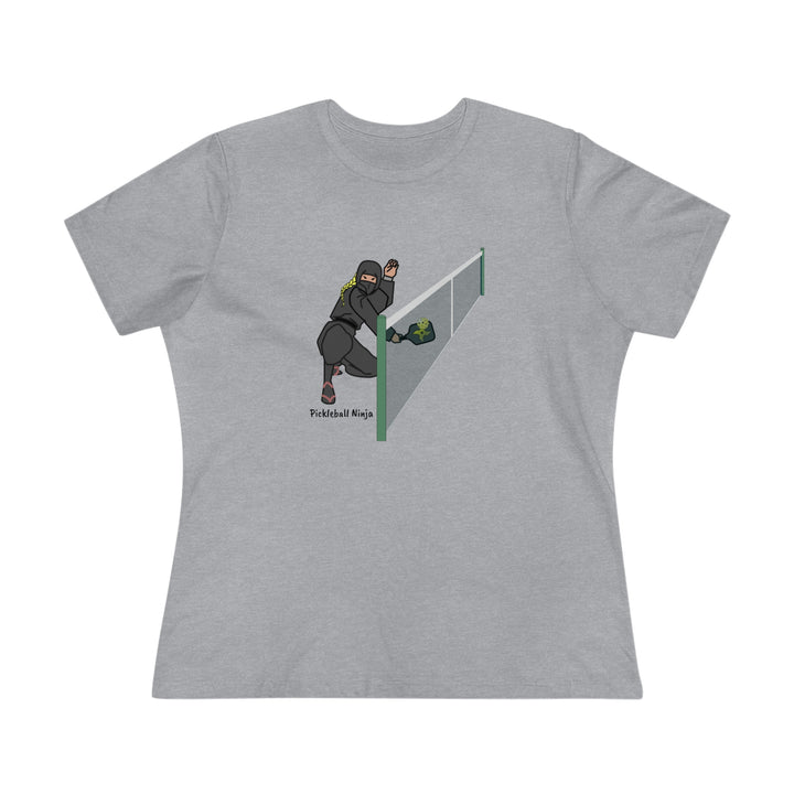 Pickleball Ninja Dinking-Female Women's Relaxed-Fit T-Shirt - Great Pickleball Stuff