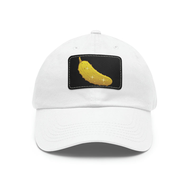 The Golden Pickle Pickleball Cap with Leather Patch - Great Pickleball Stuff