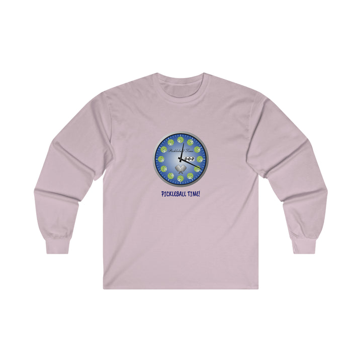 Pickleball Time Ultra Cotton Long Sleeve Tee - Great Pickleball Stuff