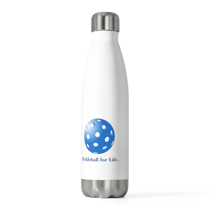 Pickleball for Life-Blue Insulated Water Bottle (20oz) - Great Pickleball Stuff