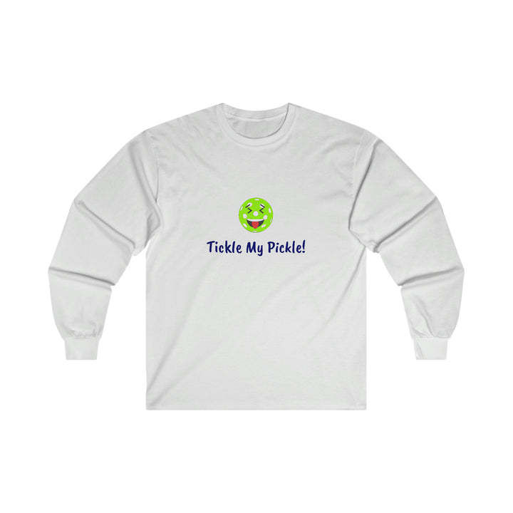 Tickle My Pickle Ultra Cotton Long Sleeve Tee - Great Pickleball Stuff