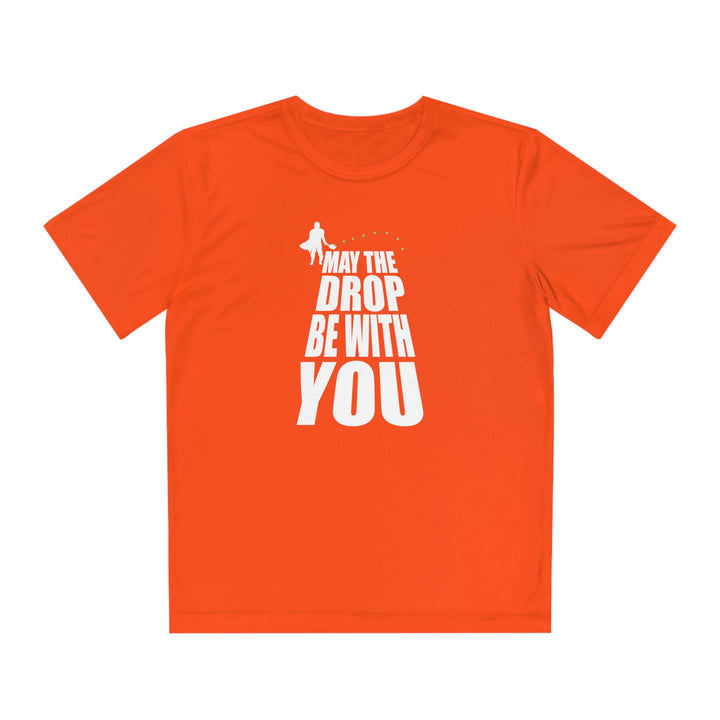 May the Drop Be With You Youth Moisture-Wicking T-Shirt - Great Pickleball Stuff