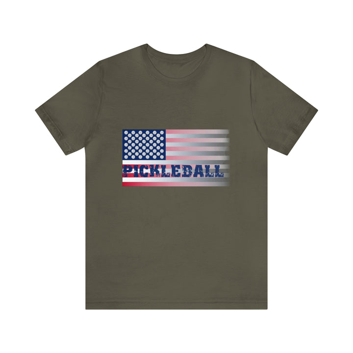 Pickleball Flag (Faded) Unisex T-Shirt - Great Pickleball Stuff