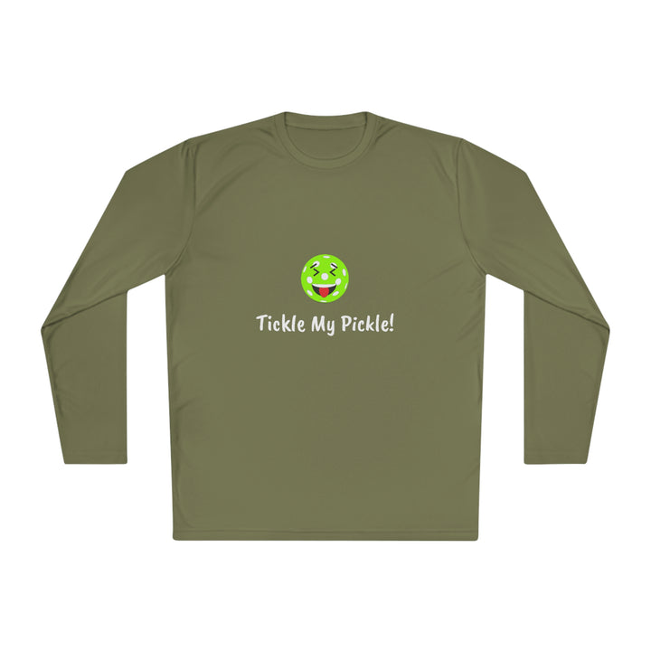 Tickle My Pickle Unisex Moisture-Wicking Long Sleeve Tee - Great Pickleball Stuff