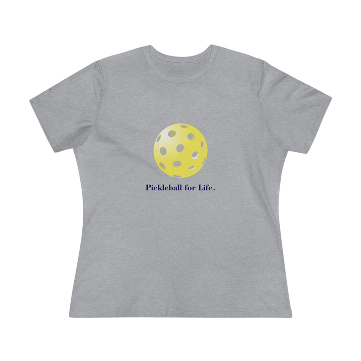 Pickleball for Life-Yellow Women's Relaxed-Fit T-shirt - Great Pickleball Stuff