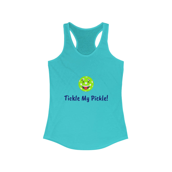 Tickle My Pickle Women's Racerback Tank - Great Pickleball Stuff