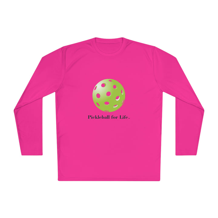 Pickleball for Life-Green Unisex Moisture-Wicking Long Sleeve Tee - Great Pickleball Stuff