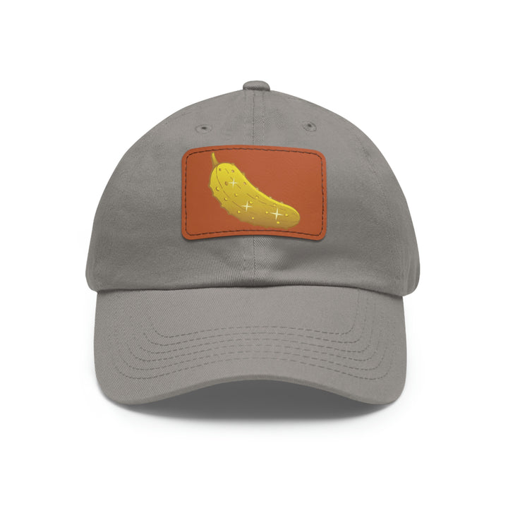 The Golden Pickle Pickleball Cap with Leather Patch - Great Pickleball Stuff